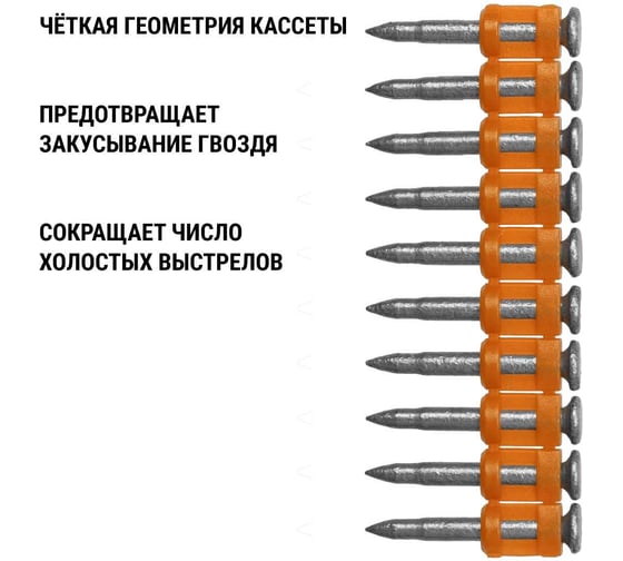 Гвозди по бетону для монтажного пистолета TDM ELECTRIC 3x25 мм, тип CN, Bullet type, MG, 1000 штук, Алмаз SQ1027-0512