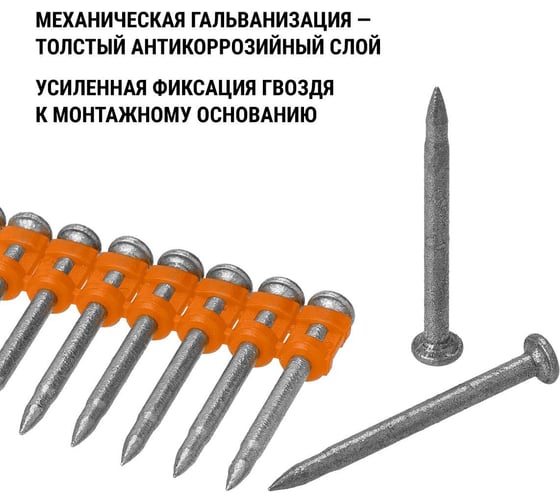 Гвозди по бетону для монтажного пистолета TDM ELECTRIC 3x32 мм, тип CN, Bullet type, MG, 1000 штук, Алмаз SQ1027-0513