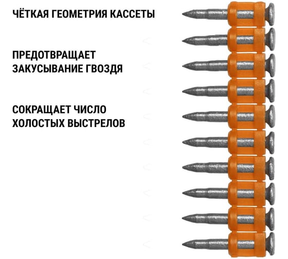 Гвозди по бетону для монтажного пистолета TDM ELECTRIC 3x22 мм, тип CN, Bullet type, MG, 1000 штук, Алмаз SQ1027-0515