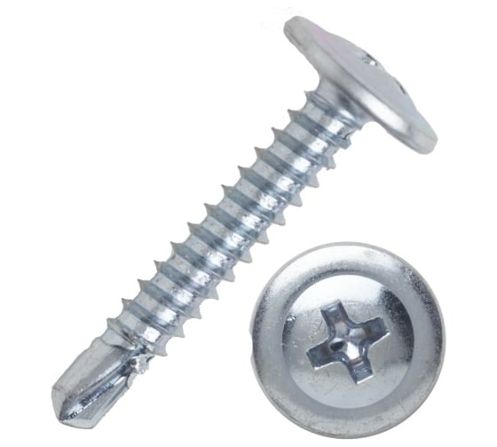 Саморез с прессшайбой ЦММ сверло, 4.2x25, 1 кг/~372 шт 0Т-00007844