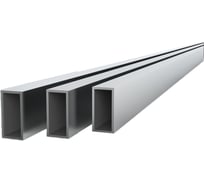 Труба прямоугольная алюминиевая ДИАЛ 2000x15x30x1,5 мм, 3 штуки в комплекте 4687206760875
