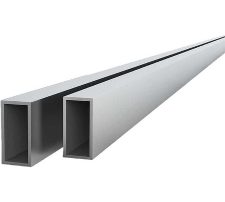 Труба прямоугольная алюминиевая ДИАЛ 3000x15x30x1,5 мм, 2 штуки в комплекте 4687206760882