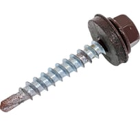 Саморез кровельный по дереву ЦММ ПРЕМИУМ 4,8x35, RAL 8017, 200 шт 0Т-00012404