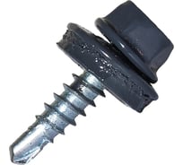 Саморез кровельный по дереву ЦММ ПРЕМИУМ 4,8x35, RAL 7024, 200 шт 0Т-00012405
