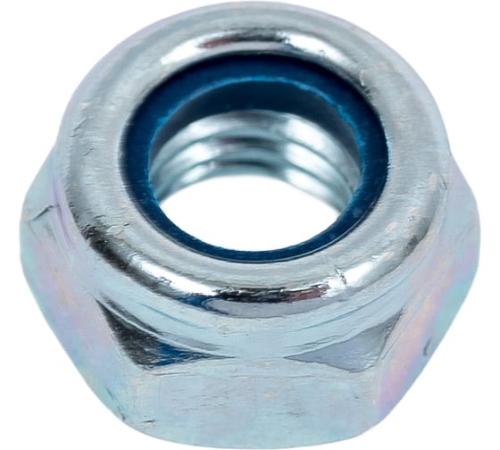 Гайка с нейлоновой вставкой КОСТИНСТРОЙ М6, DIN985, оцинкованная сталь, 350шт 34983 1
