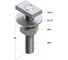 T-образный болт Termoclip TBT 28 4F M8x80 9111107F10 3