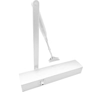 Доводчик Doorlock DL400 BC DA EN3-7 белый с регулируемыми функциями тормоза открывания и задержки закрывания, регулируемое усилие закрывания 75591