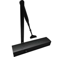 Доводчик Doorlock DL400 BC DA EN3-7 черный с регулируемыми функциями тормоза открывания и задержки закрывания, регулируемое усилие закрывания 75593