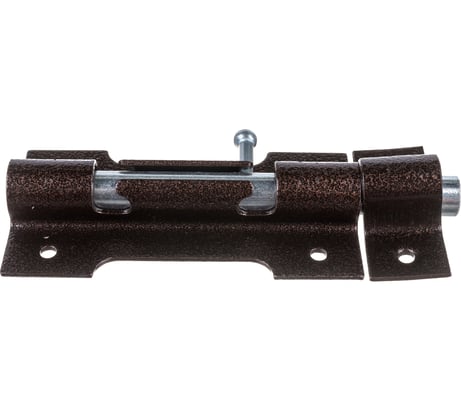 Накладной засов Делга ОСНОВНОЙ (медь; с круглым ригелем; 150 мм) Д809