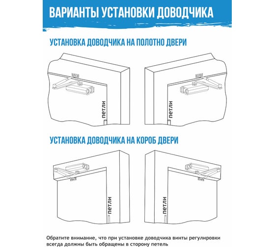 Дверной доводчик с фиксацией НОРА-М URBOnization 510F (морозостойкий; от 15 до 60 кг; коричневый) 18393