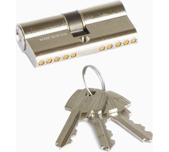 Механический цилиндр TESA 50303030N, ключ-ключ, 3 ключа, никель 73002 1