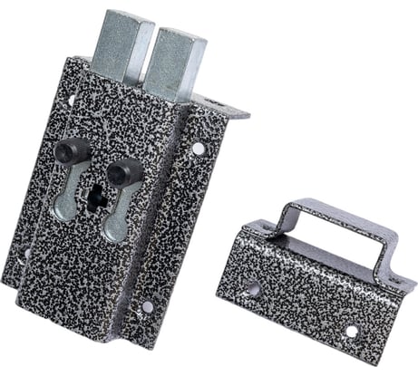 Накладной замок Делга Комаз ПХК прямоугольный ригель 4005