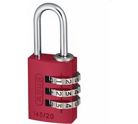 Навесной замок кодовый ABUS 145/20 RED (красный) B/SDKNFINPLCZHRUS 64925