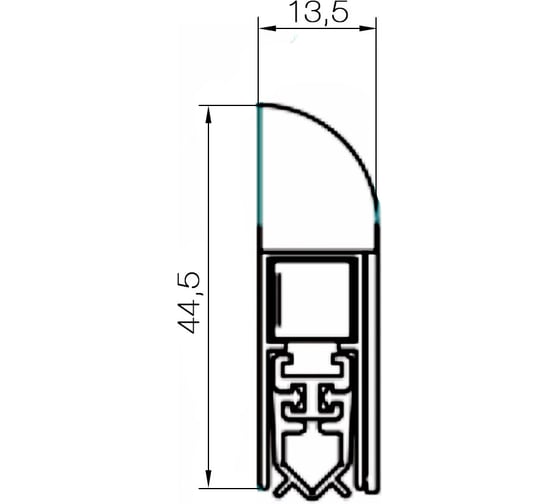 Порог автоматический накладной Athmer Isolporte Deco silver, (630 мм, силикон, серебристый) 82183