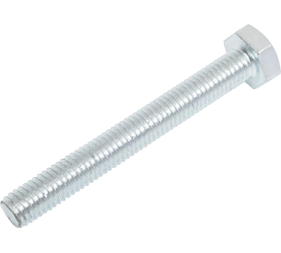 Болт ЦММ DIN 933, 10x80, полная резьба, кл.пр.8.8, оцинкованная сталь, фас. 50 шт/~2,542 кг 0Т-00007457