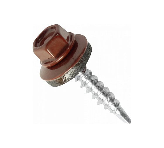 Кровельный саморез Госкреп 4,8х70 RAL 3011 коричнево-красный, 30 шт., пл.конт 280 мл 1-0036347
