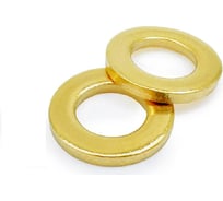 Шайба Metiz-A2 DIN 125 М4 Латунь, плоская, 40 шт. 125LT4 40