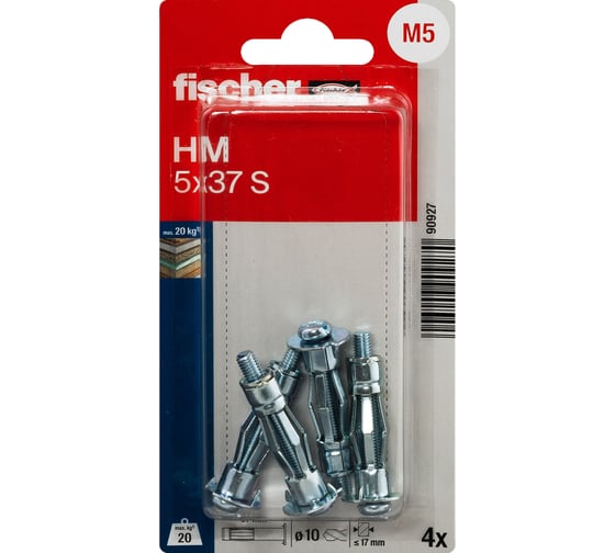 Металлический дюбель Fischer HM 5x37 S K 90927