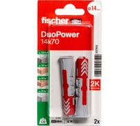 Дюбель Fischer DUOPOWER 14x70 K NV 537655