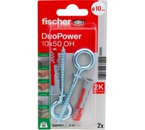 Дюбель с кольцом Fischer DUOPOWER 10x50 OH K NV 535015