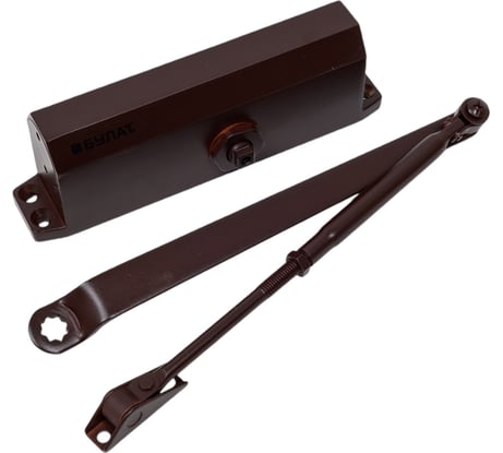 Дверной доводчик БУЛАТ ДД 504/4 A-C (60-85 кг; коричневый) 13504