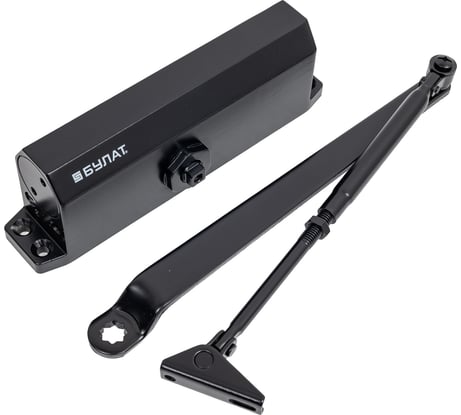 Дверной доводчик БУЛАТ ДД 504/4 A-B (60-85 кг; черный) 13694