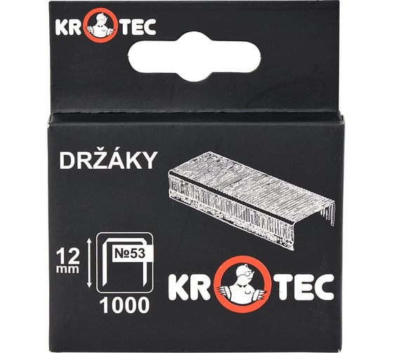 Скобы для степлера KROTEC Тип 53, 12 мм, упаковка 1000 шт 4302004