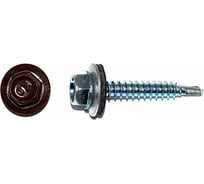 Кровельный саморез КРЕП-КОМП 4,8x70, RAL 8017, тёмно-коричневый, 1500 шт. ск708017к