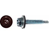 Кровельный саморез КРЕП-КОМП 5,5x19, RAL 3005, красное вино, 4000 шт. ск55193005к