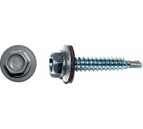 Кровельный саморез КРЕП-КОМП 5,5x19, RAL 7004, серый, 4000 шт. ск55197004к