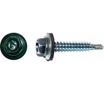 Кровельный саморез КРЕП-КОМП 5,5x25, RAL 6005, тёмно-зелёный, 3000 шт. ск55256005к