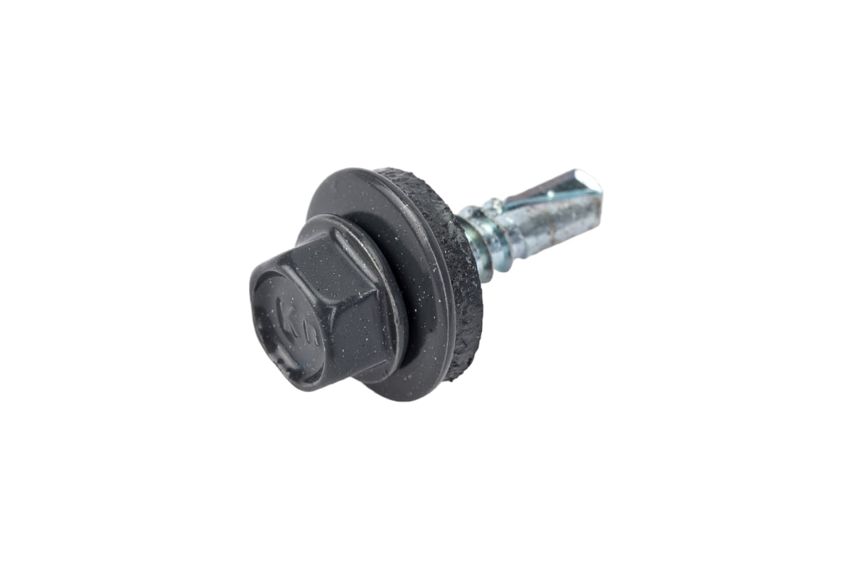 Кровельный саморез КРЕП-КОМП 4,8х19, RAL 7024, серый графит, 300 шт ...