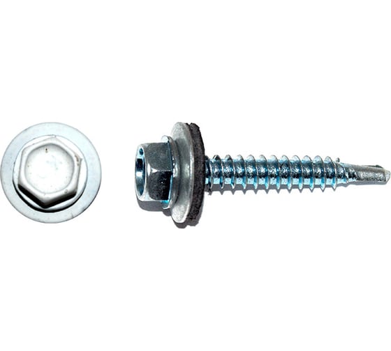 Кровельный саморез КРЕП-КОМП 4,8x51, RAL 9003, белый сигнальный, Kn KENNER (150шт) ск519003фн 1