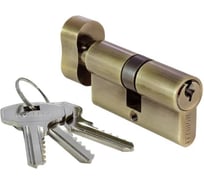 Ключевой цилиндр высокой секретности с заверткой (60мм) MORELLI HS 60CK AB, цвет - античная бронза 9015160