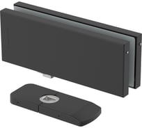 Петля-доводчик для стеклянной двери ARMADILLO Range.GL.H10 BL черный 57901