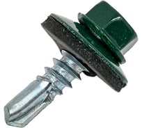 Саморез КР со сверлом 5,5х19 мм RAL-6005 темно-зеленый, 250 шт в ведре Zitar 150919