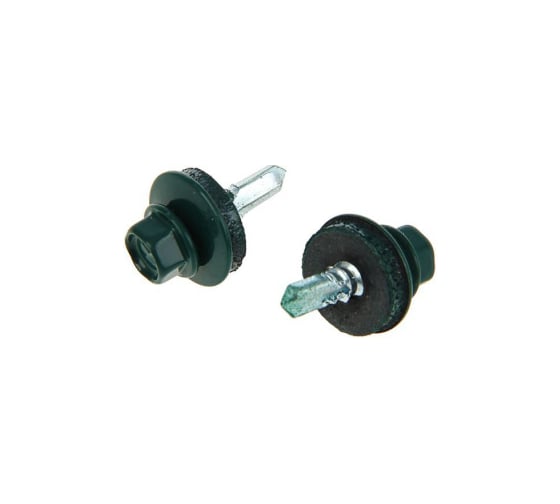 Саморез Tech-Krep КР св. 5,5х19 RAL-6005 (тёмно-зеленый) (250 шт) - ведро /Zitar 150919