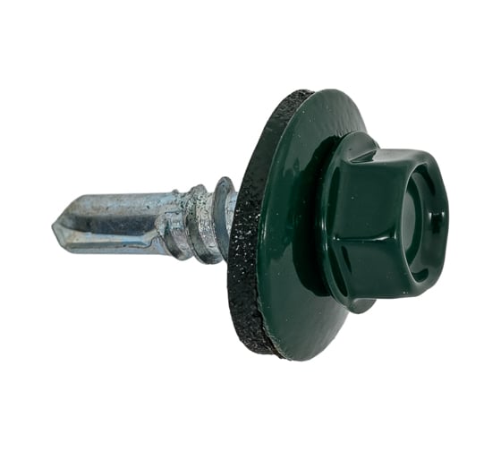 Саморез Tech-Krep КР св. 5,5х19 RAL-6005 (тёмно-зеленый) (250 шт) - ведро /Zitar 150919