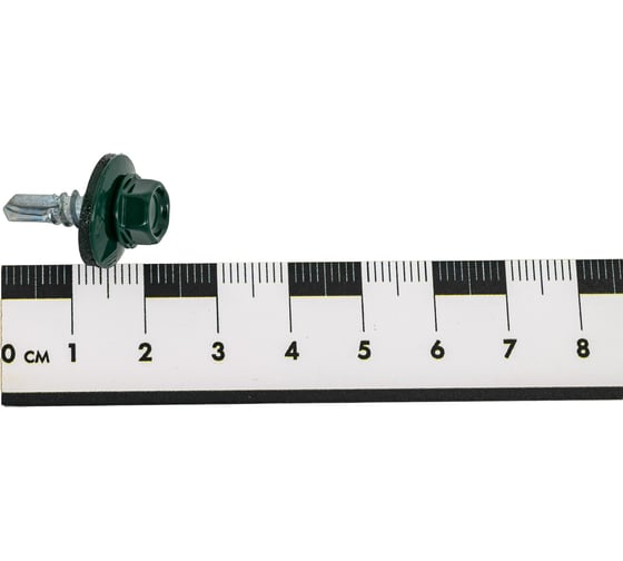 Саморез Tech-Krep КР св. 5,5х19 RAL-6005 (тёмно-зеленый) (250 шт) - ведро /Zitar 150919