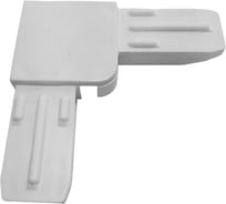 Уголок для профиля ООО Полимер-Фарм 25 мм москитной сетки белый 100 шт 4687206772687