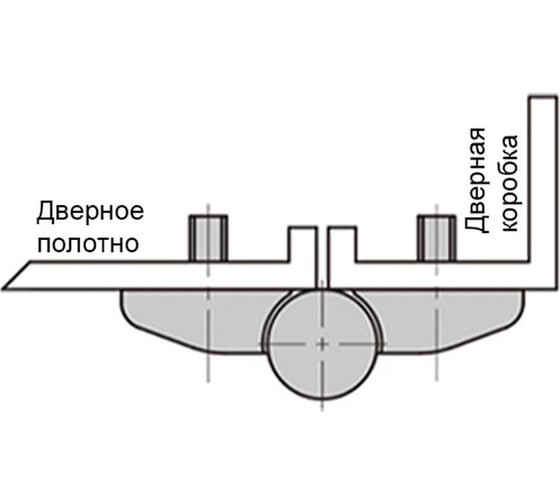 Петля со встроенными болтами Алтервиа цинковый сплав A40201.006