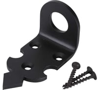 Проушина угловая Домарт Готика 80x45x40 черный 171157