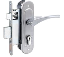 Замок врезной Птимаш ЗВ4-3.07 хром с/руч 11693