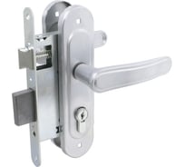 Замок врезной Птимаш ЗВ4-3.03 хром м/о 55 с/руч 12793