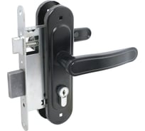 Замок врезной Птимаш ЗВ4-3.03 черный м/о 55 с/руч 12791