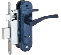 Замок врезной Птимаш ЗВ9-4.07 с пружиной синий муар с/руч 13607