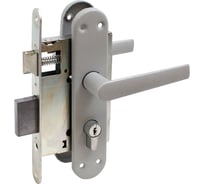 Замок врезной Птимаш ЗВ4-3.08 хром ШУРУП с/руч 14519