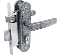 Замок врезной Птимаш ЗВ4-3.03 серебро м/о 55 с/руч 12789