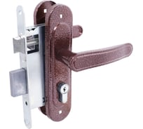 Замок врезной Птимаш ЗВ4-3.03 медь м/о 55 с/руч 12787