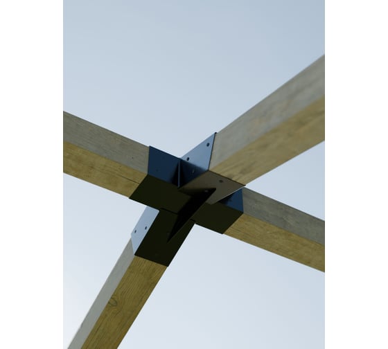 Комплект кронштейнов (опора бруса) АрсеналЪ PERGOLA двускатный 3x3м стандартный мод. AR7573DE957-06